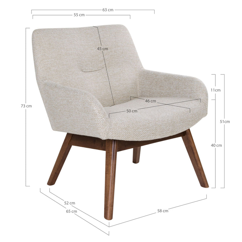 London Lounge Chair, Sand | 1101062 | Svetrend