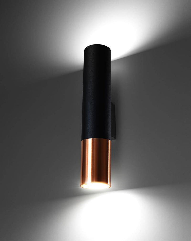 Vägglampa LOOPEZ Svart/copper | SL.0944 | Svetrend