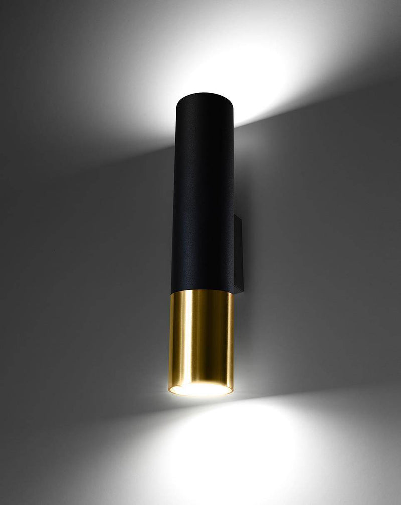 Vägglampa LOOPEZ Svart/golden | SL.0950 | Svetrend