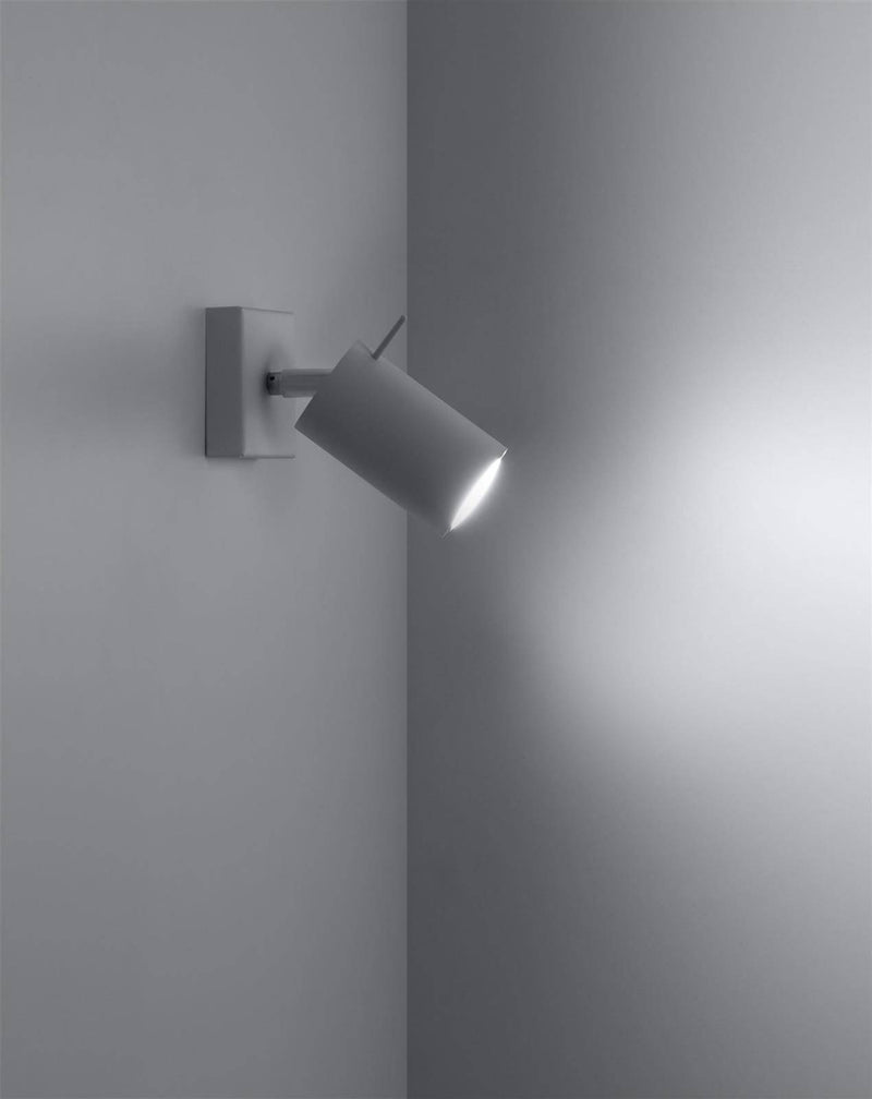 Vägglampa RING Vit with a switch | SL.1024 | Svetrend