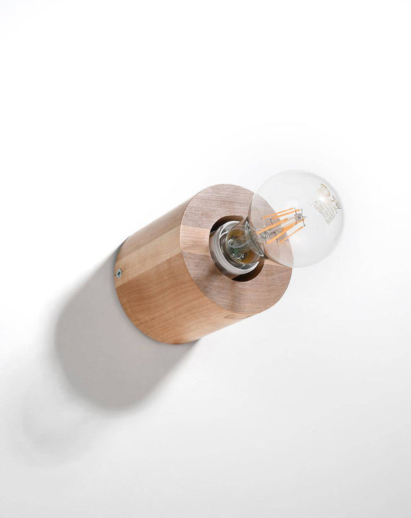 Vägglampa SALGADO natural wood | SL.0673 | Svetrend