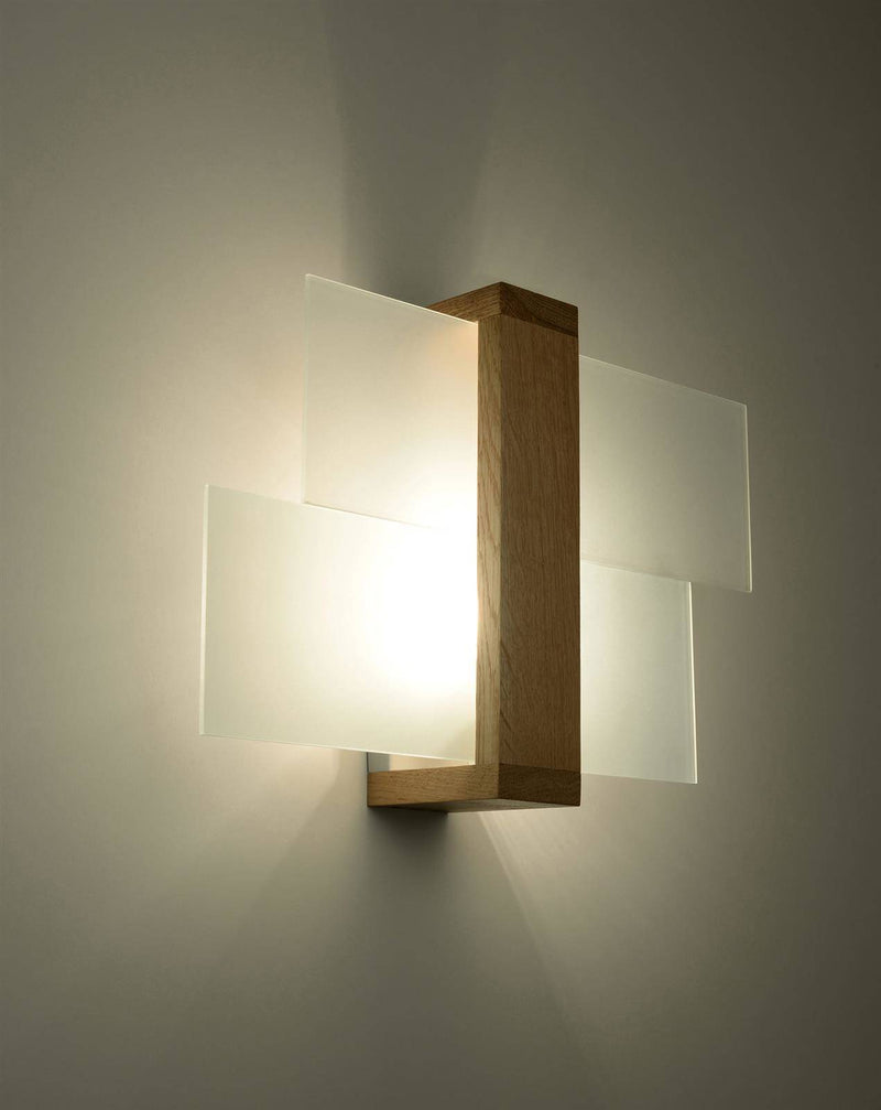 Vägglampa FENIKS 1 natural wood | SL.0077 | Svetrend