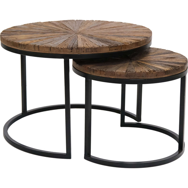 Luc Rustic coffee table - set of 2 pcs