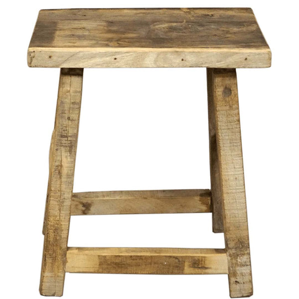 Nordic stool in light recycled wood