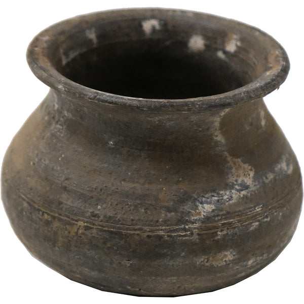 Ancient clay pot with fine patina