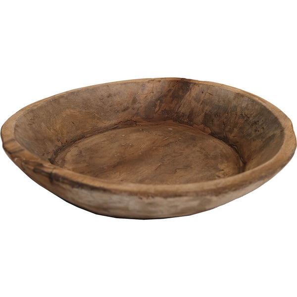 Woody old wooden bowl - large