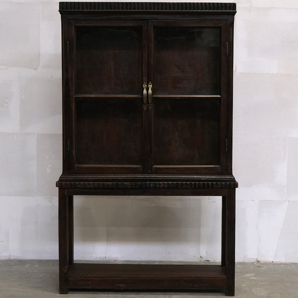 Elegant narrow display cabinet