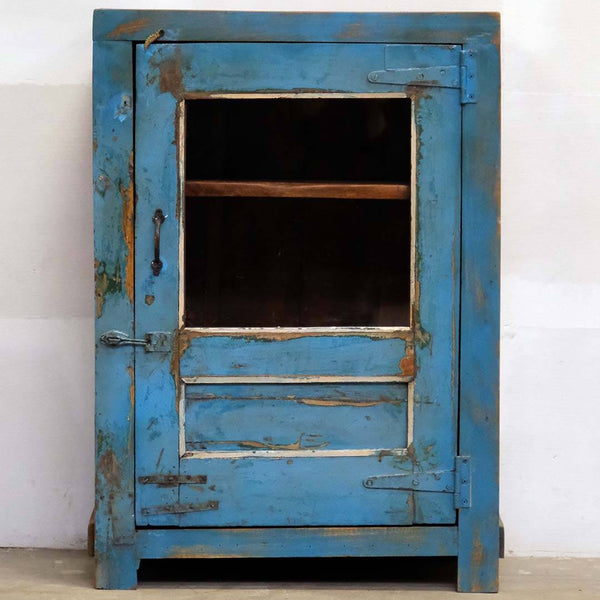Blue display cabinet