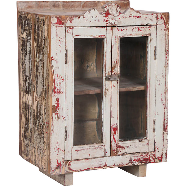 Unique display cabinet with lovely patina