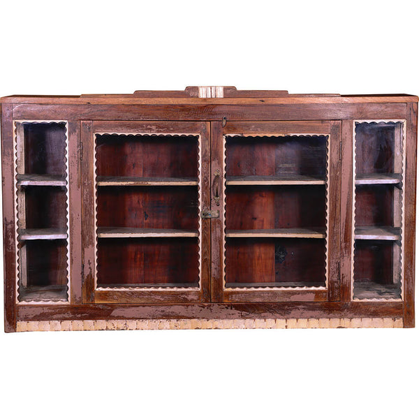Beautiful and patinated wall cabinet