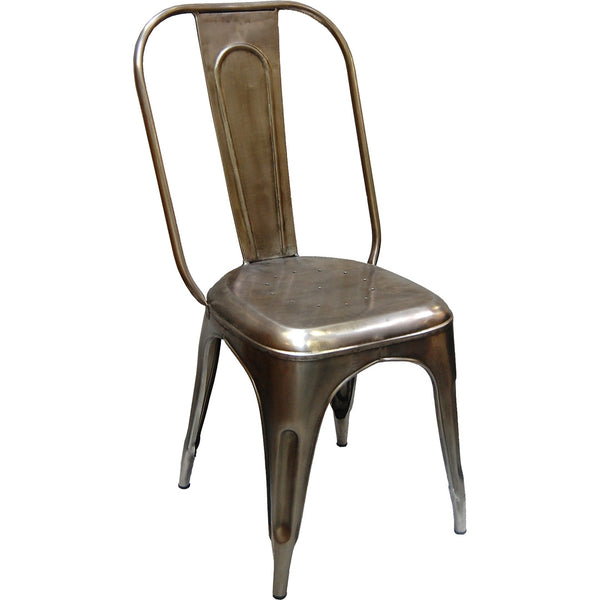 Living dining chair with high backrest - shiny