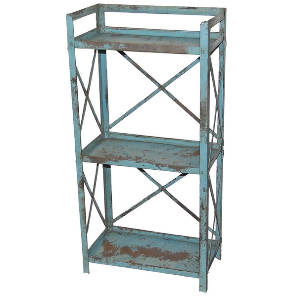 Tuck iron rack with 3 shelves
