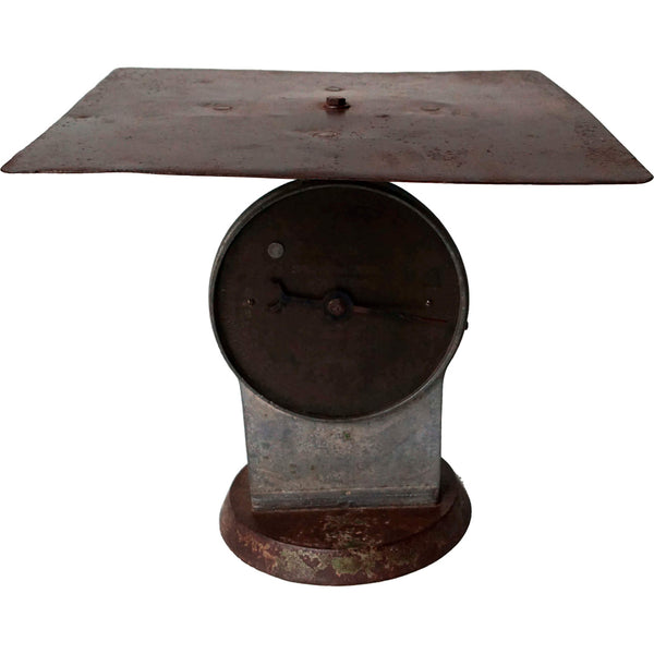 Rustic old trading table weight