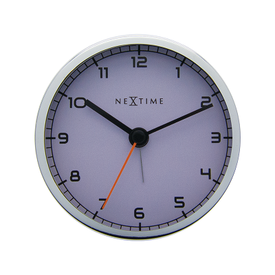 Klocka Company Alarm 9cm Vit/Metall | 5194WI | Svetrend