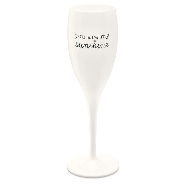 CHEERS You are my sunshine, Champagneglas med print 6-pack 100ml | K3440525 | Svetrend