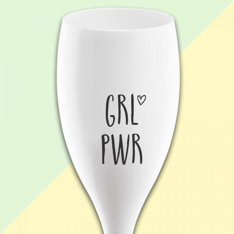 CHEERS Grl pwr, Champagneglas med print 6-pack 100ml | K3782525 | Svetrend