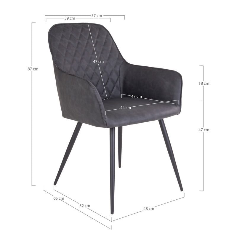 Harbo matstol - Grå | 1001152 | Svetrend