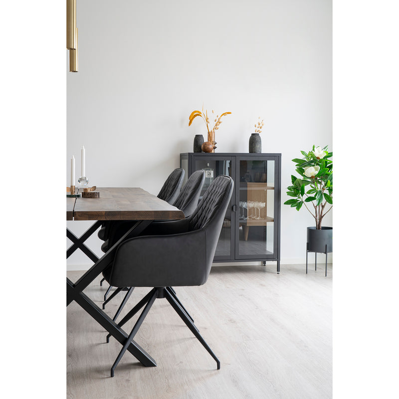 Harbo matstol / Snurrstol - Mörkgrå | 1001166 | Svetrend