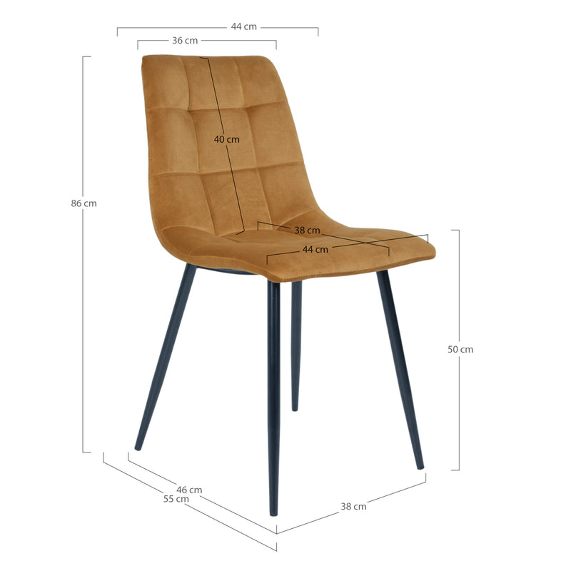 Middelfart matstol - Senap Gul | 1001193 | Svetrend