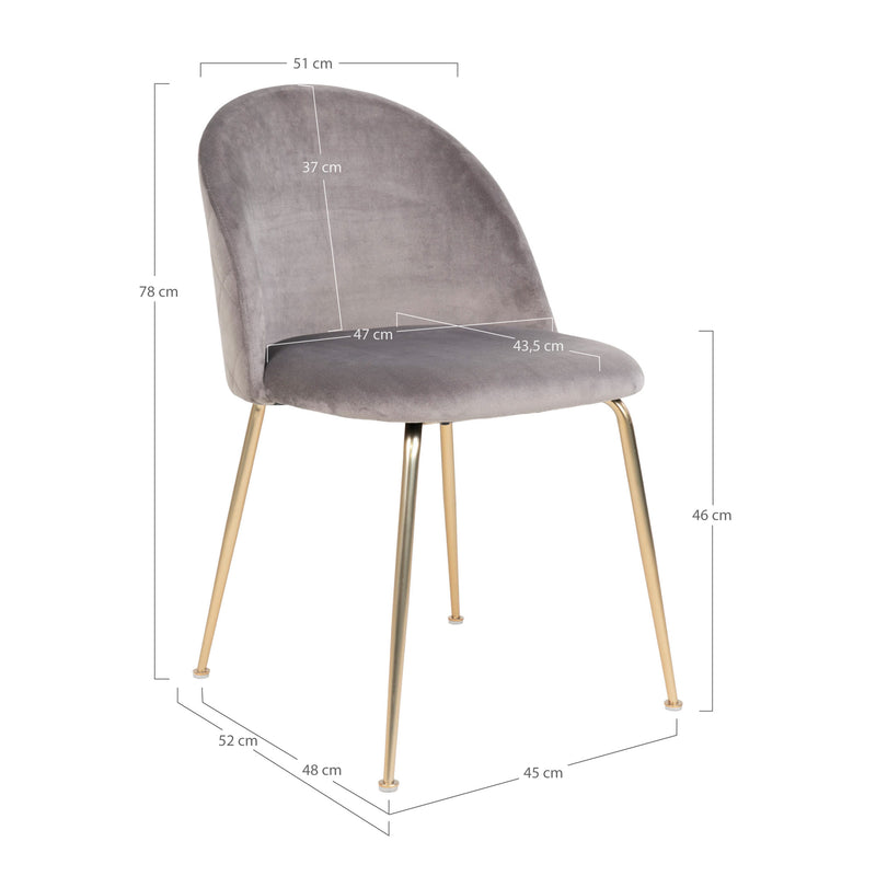 Geneve matstol - Grå | 1001252 | Svetrend