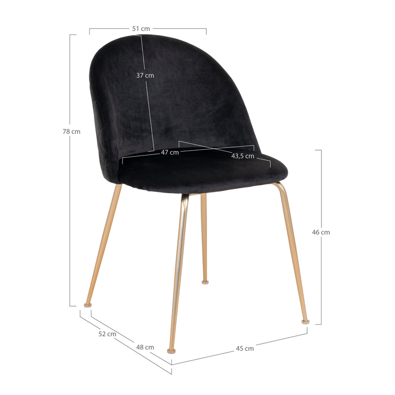 Geneve matstol - Svart | 1001253 | Svetrend