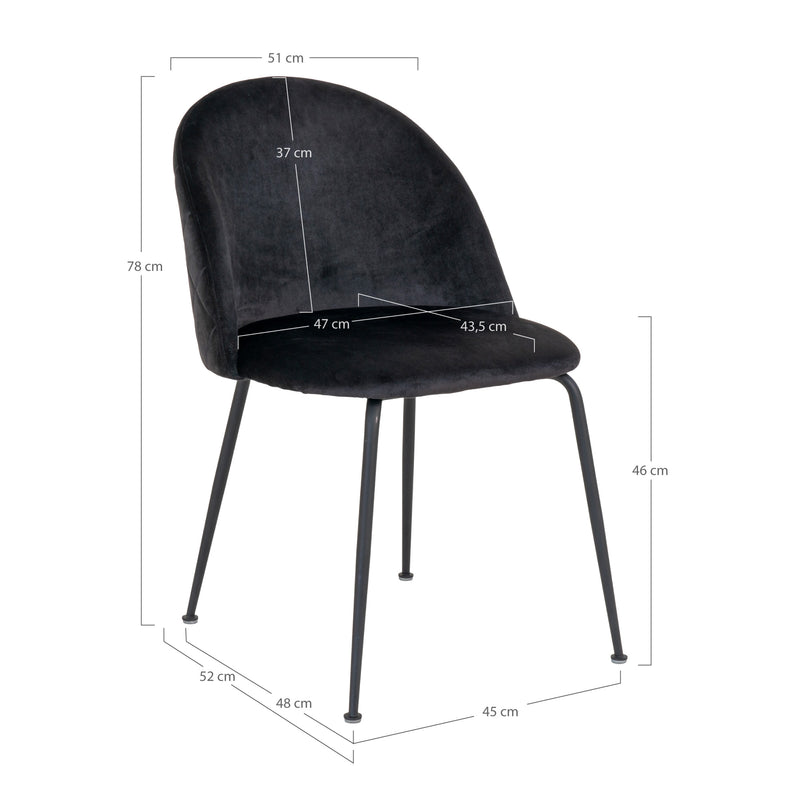 Geneve matstol - Svart | 1001258 | Svetrend