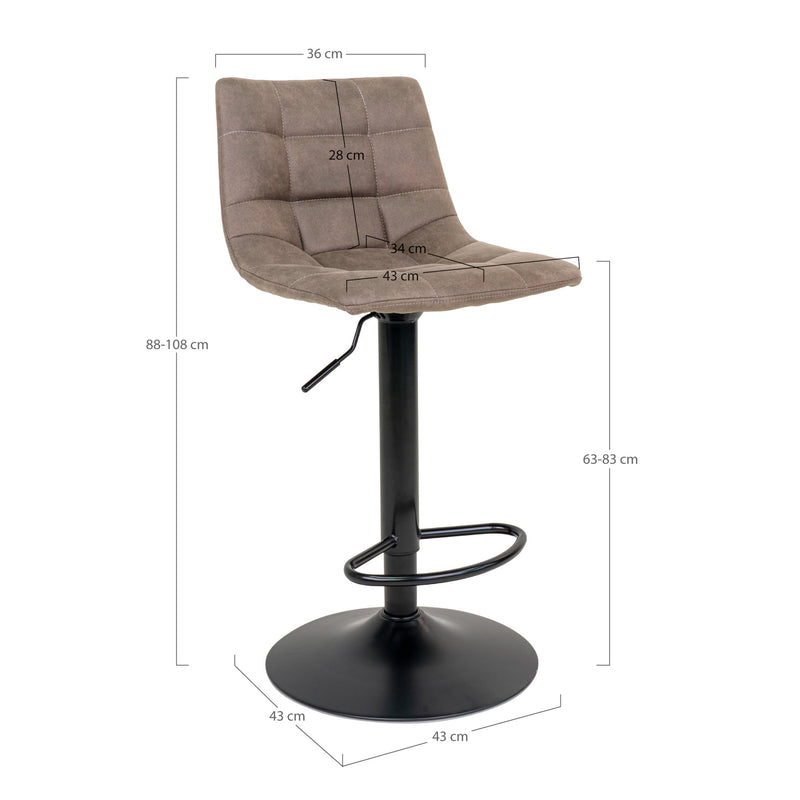 Middelfart Barstol - Brun | 1001300 | Svetrend