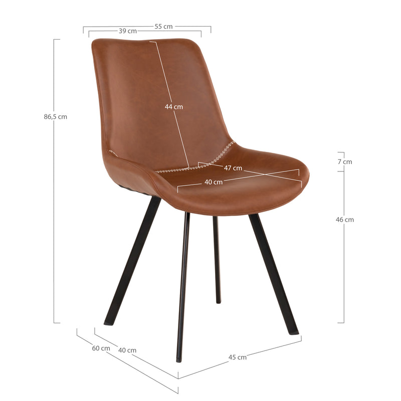 Memphis matstol - Brun | 1001314 | Svetrend