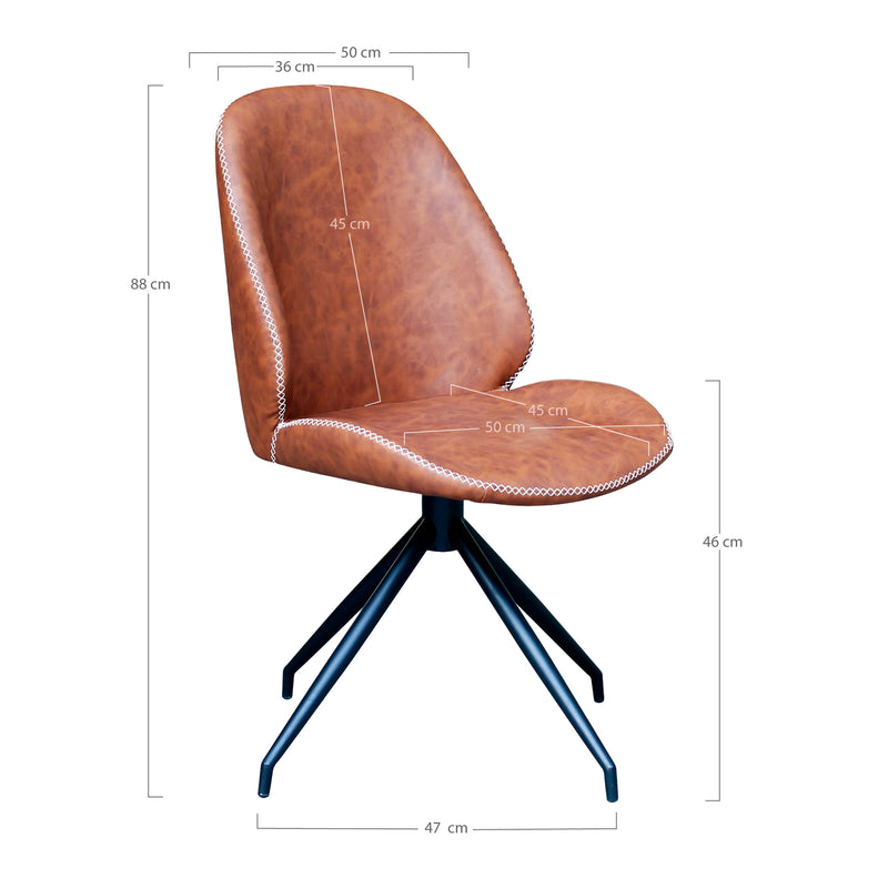 Monte Carlo matstol / Snurrstol - Brun | 1001350 | Svetrend