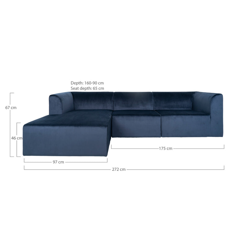 Alba Lounge soffa - Blå | 1301089 | Svetrend