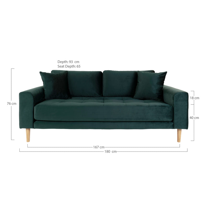 Lido 2,5 sits soffa - Grön | 1301435 | Svetrend