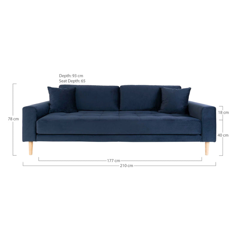 Lido 3-sits soffa - Blå | 1301443 | Svetrend