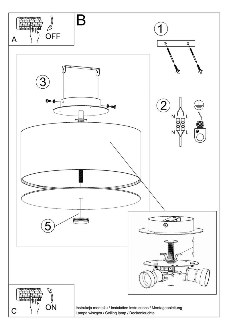 Taklampa SKALA 30 Svart | SL.0760 | Svetrend