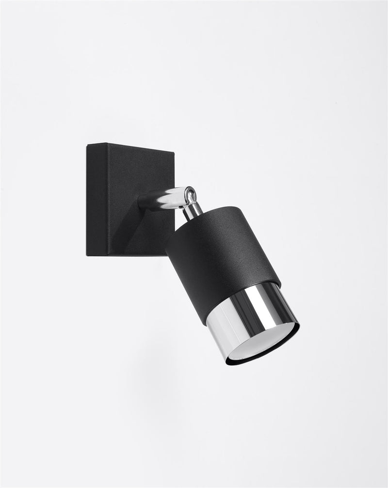 Vägglampa NERO Svart/chrome | SL.1064 | Svetrend