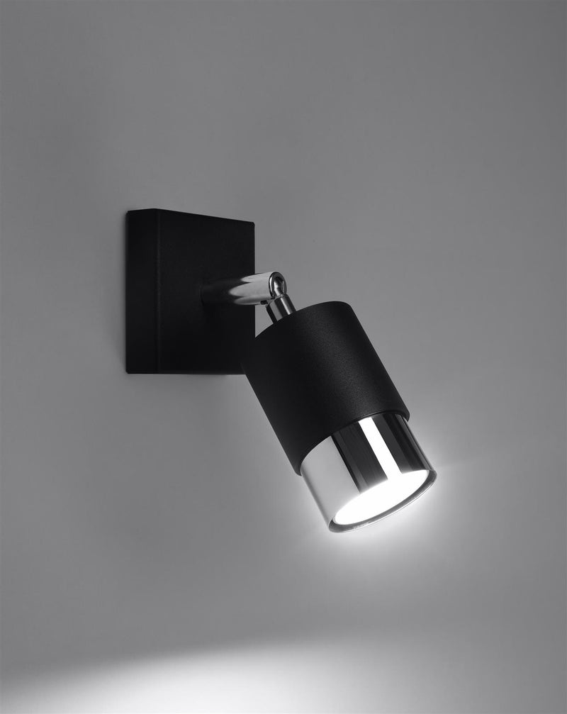 Vägglampa NERO Svart/chrome | SL.1064 | Svetrend