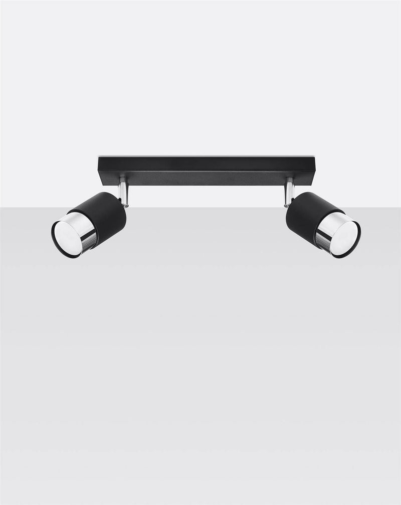 Taklampa NERO 2 Svart/chrome | SL.1065 | Svetrend