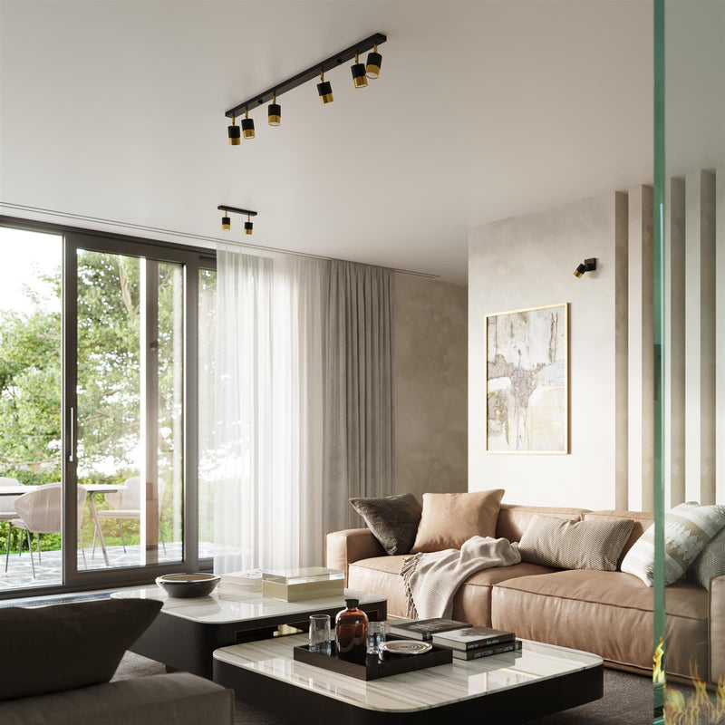 Taklampa NERO 2 Svart/golden | SL.1070 | Svetrend