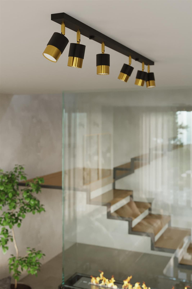 Taklampa NERO 2 Svart/golden | SL.1070 | Svetrend