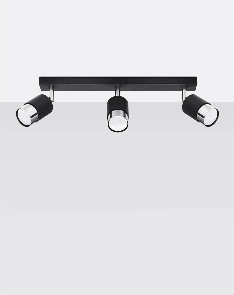 Taklampa NERO 3 Svart/chrome | SL.1066 | Svetrend