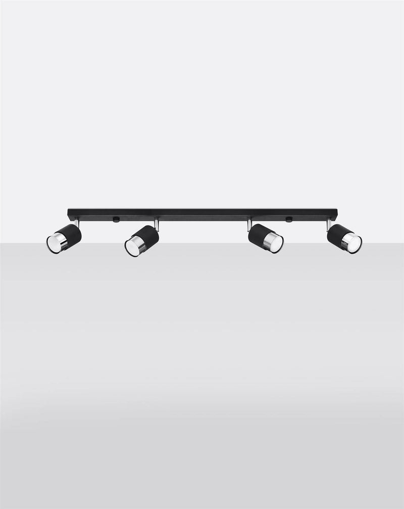 Taklampa NERO 4 Svart/chrome | SL.1067 | Svetrend