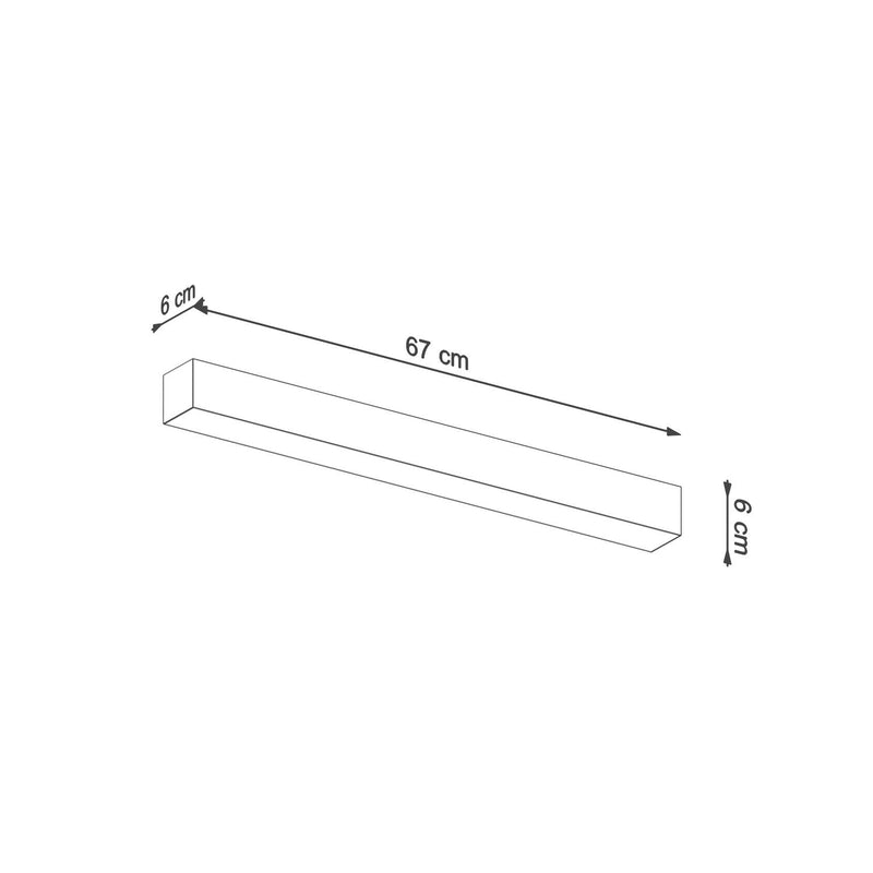 Vägglampa PINNE 67 grey | TH.040 | Svetrend