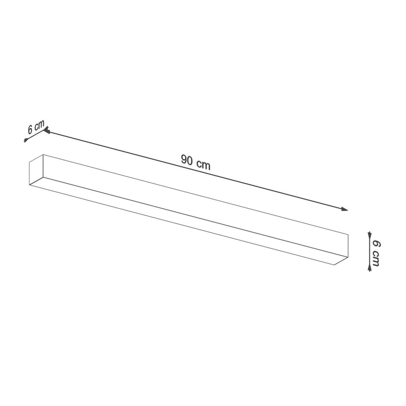 Vägglampa PINNE 90 Vit | TH.056 | Svetrend