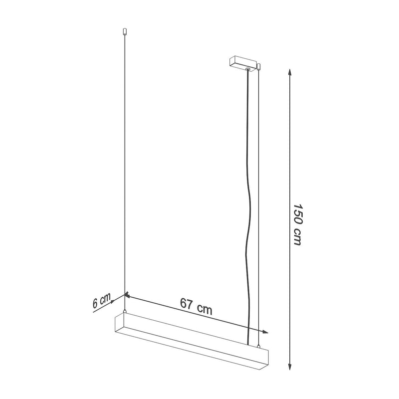 Taklampa PINNE 67 Vit | TH.032 | Svetrend