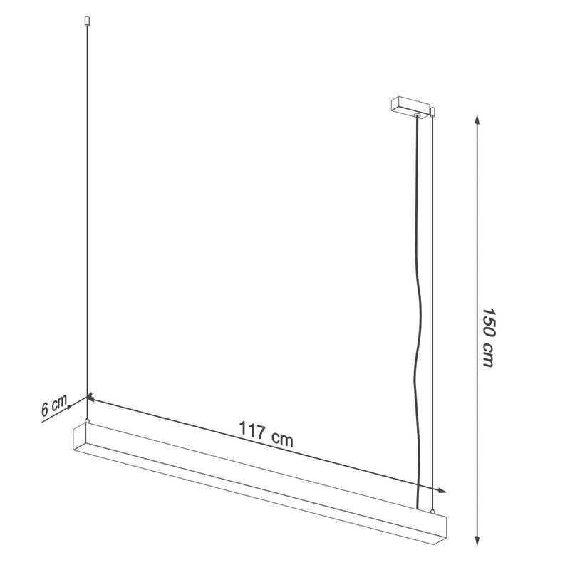 Taklampa PINNE 117 Svart | TH.069 | Svetrend