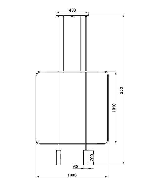 Taklampa RANA 2 Svart | TH.019CZ | Svetrend