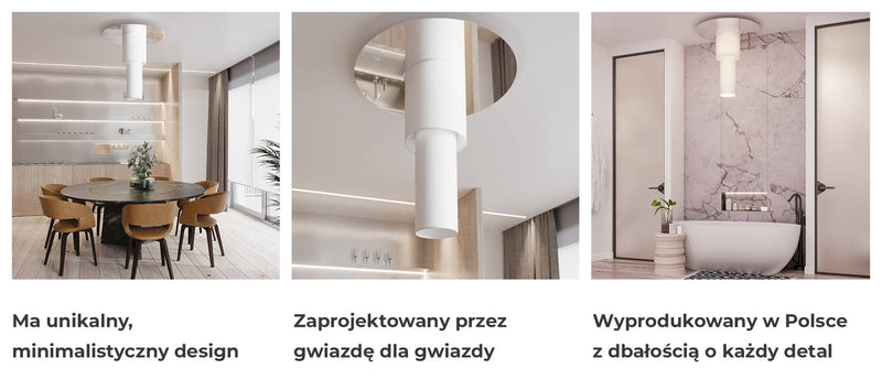 Plafond TVAROR Vit | TH.139 | Svetrend