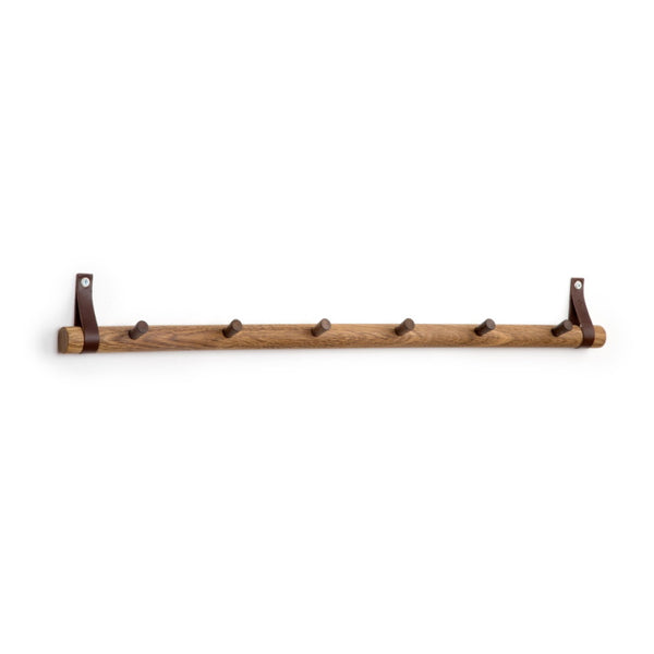 Rack 6 Dot Clothes hanger 80.5 cm Smoked Oak