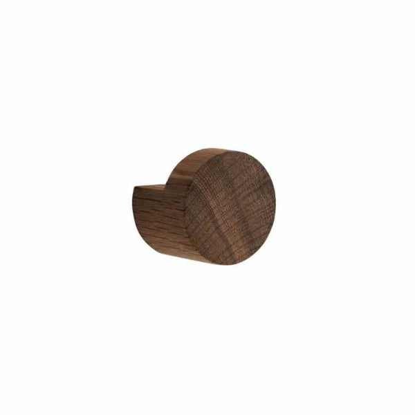 Wood Knot Knob/Hook Medium 4 cm Smoked Oak