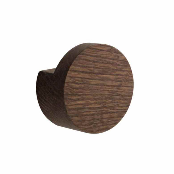 Wood Knot Knob/Hook Big 7 cm Smoked Oak