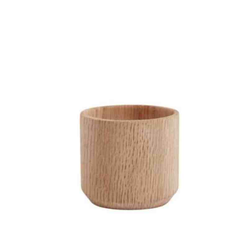 Egg Me Egg cup 4.3 cm Oiled Oak 2-pack